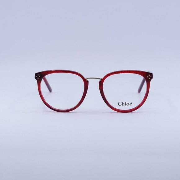 🕶️ New Chloe CE2690 606 Eyeglasses - Burgundy Frame 53mm - Picture 3 of 9
